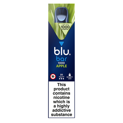 Picture of BLU BAR 1000 APPLE 20MG X 10    