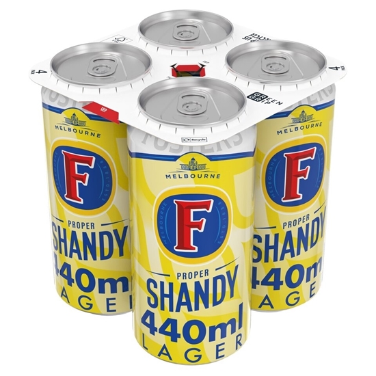 Picture of FOSTERS SHANDY 3% 440ML 4PK X 6