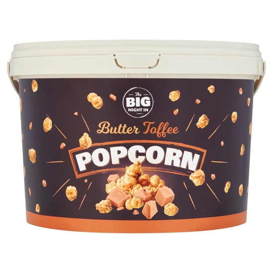 Picture of BIG NIGHT IN TOFFEE POPCORN TUB 350G X 12