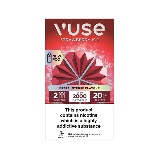 Picture of VUSE POD STRAWBERRY ICE 20mg 2PK X 5  £8.50 OFF