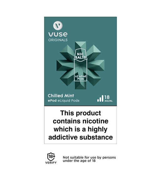 Picture of VUSE POD CHILLED MINT 18mg 2PK X 5