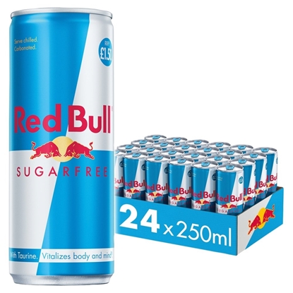 Picture of PM £1.50 RED BULL *SUGARFREE* *250ML* CAN X 24 