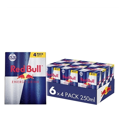 Picture of PM £5.35 RED BULL 250ml 4PK x 6 