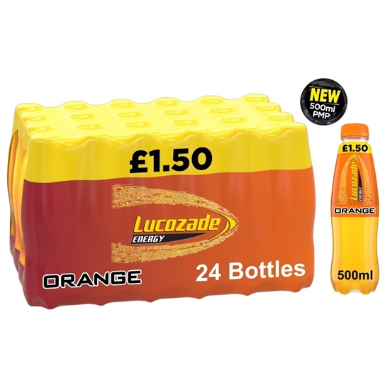 Picture of PM £1.50 LUCOZADE ENERGY ORANGE 500ML x 24 