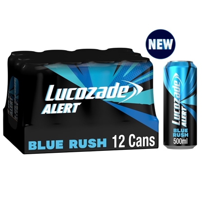 Picture of PM £1 LUCOZADE ALERT BLUE RUSH 500ML X 12 