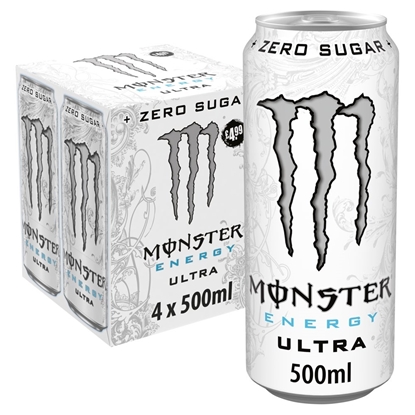 Picture of PM £4.99 MONSTER ULTRA WHITE 500ml 4PK x 6