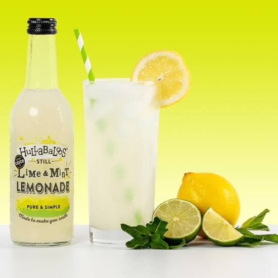 Picture of HULLABALOOS STILL LIME & MINT LEMONADE 330ML X 12