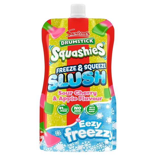 Picture of SWIZZELS DRUMSTICK SLUSH POUCH APPLE & CHERRY 250G