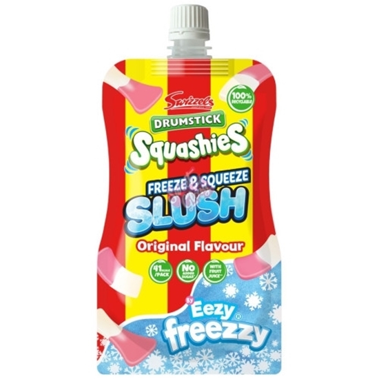 Picture of SWIZZELS DRUMSTICK SLUSH POUCH RASP MILK 250G X 12