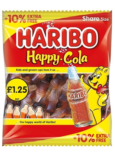 Picture of PM £1.25 HARIBO HAPPY COLA 140G + 10%  X 12 