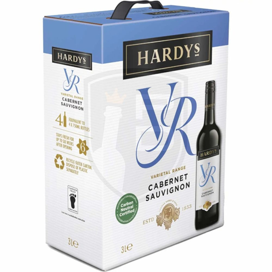 Picture of HARDYS VR CABERNET SAUVIGNON 13% BIB 3LTR X 3