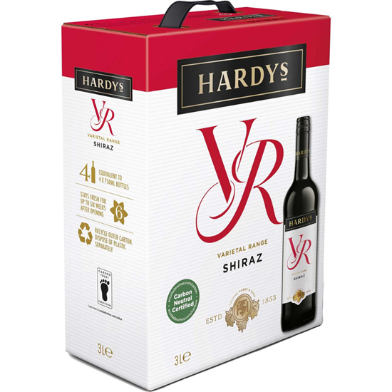 Picture of HARDYS VR SHIRAZ 13% BIB 3LTR X 3