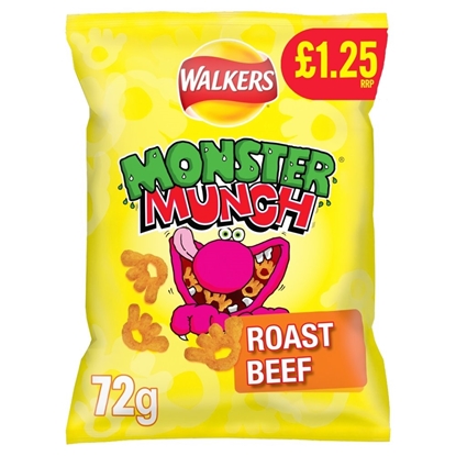 Picture of PM £1.25 MONSTER MUNCH BEEF 72G X 18 