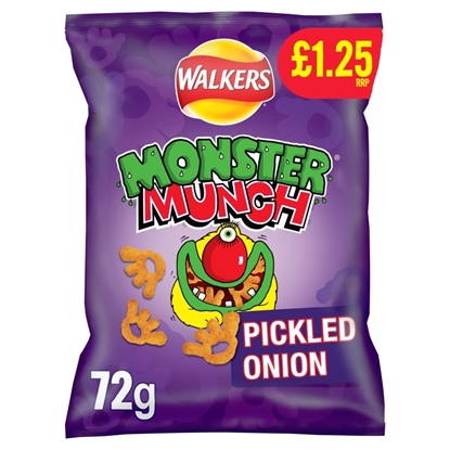 Picture of PM £1.25 MONSTER MUNCH PICKLED ONION 72G X 18 