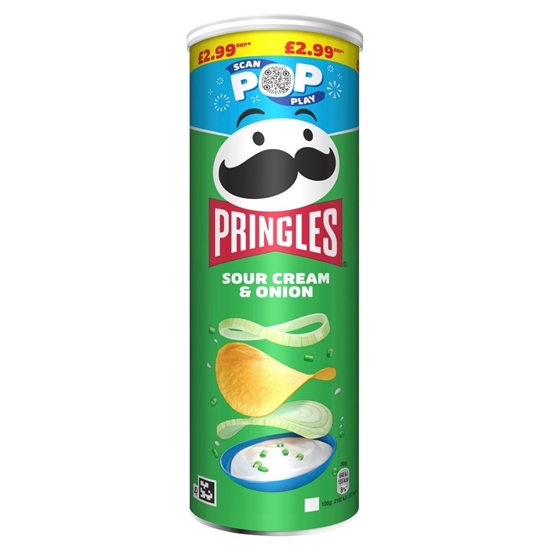 Picture of PM £2.99 PRINGLES SOUR CREAM & ONION 165g x 6