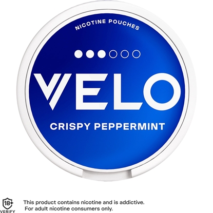 Picture of VELO CRISPY PEPPMINT 10MG X 10 £10 off 2/5-31/5/25