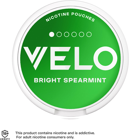 Picture of VELO BRIGHT SPEARMINT  4mg x10 £10 off 2/5-31/5/25