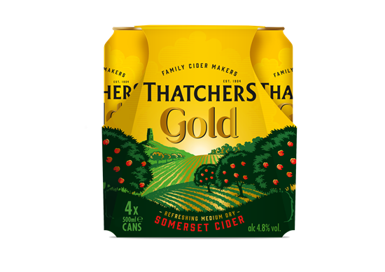 Picture of THATCHERS GOLD *CANS* 500ML 4PKx6