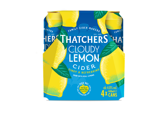 Picture of THATCHERS LEMON CANS 4PK X440ML X 6