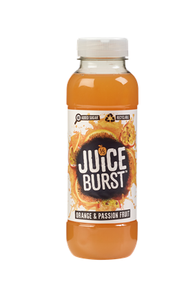 Picture of JUICE BURST ORANGE&PASSIONFRUIT *330ML*x12