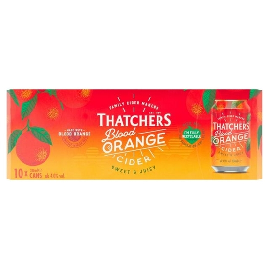 Picture of THATCHERS BLOOD ORANGE *CANS* 10PK x 330ML x 1