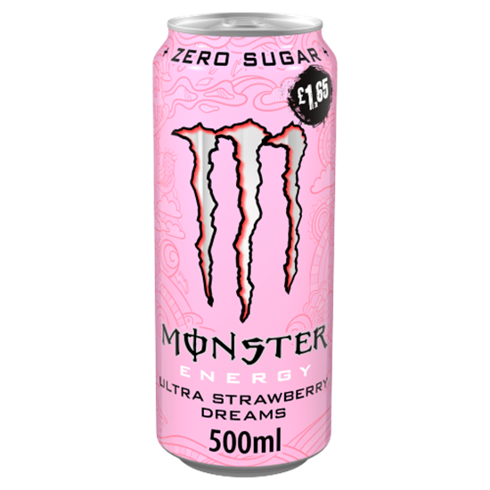 Picture of PM £1.65 MONSTER ULTRA STRAWBERRY DREAM 500ML X 12