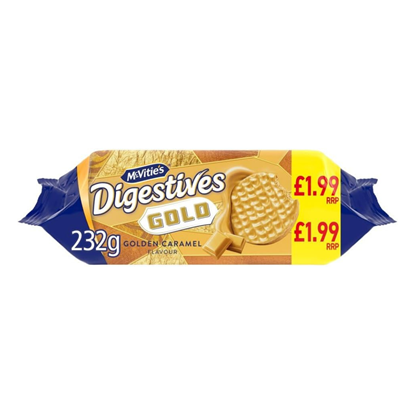 Picture of PM £1.99 MCVITIES DIGESTIVES GOLD 232G X 12