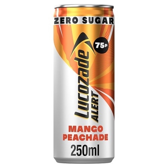 Picture of PM 75P LUCOZADE ALERT ZERO MANGO PEACH 250ML X 24