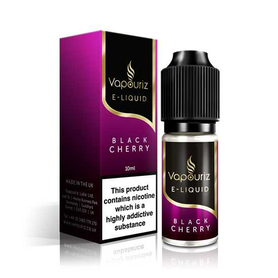 Picture of VPZ BLACK CHERRY E LIQUID 10ML 12MG X 10