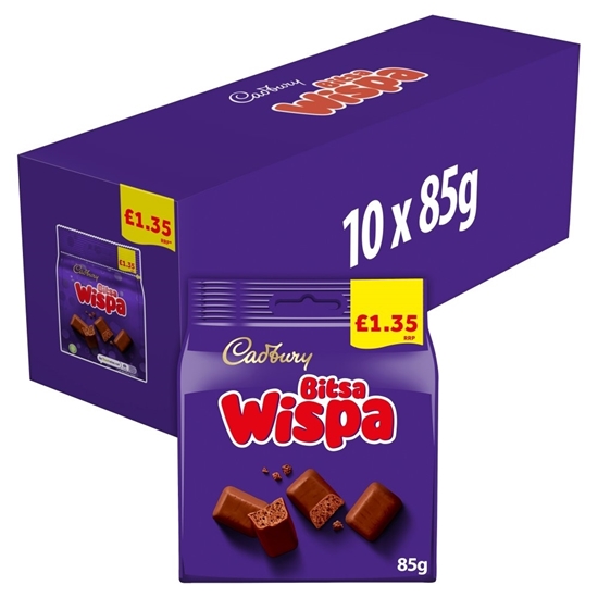 Picture of PM £1.69 CADBURY BITSA WISPA BAG 85G X 10 