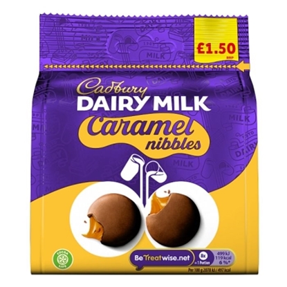 Picture of PM £1.50 CADBURY CARAMEL NIBBLES 85G X 10