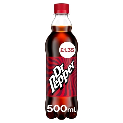 Picture of PM £1.35 DR PEPPER 500MLS BOTTLE X 12 