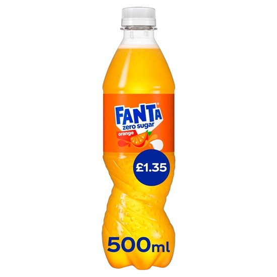 Picture of PM £1.35 FANTA ORANGE*ZERO*500MLx12 