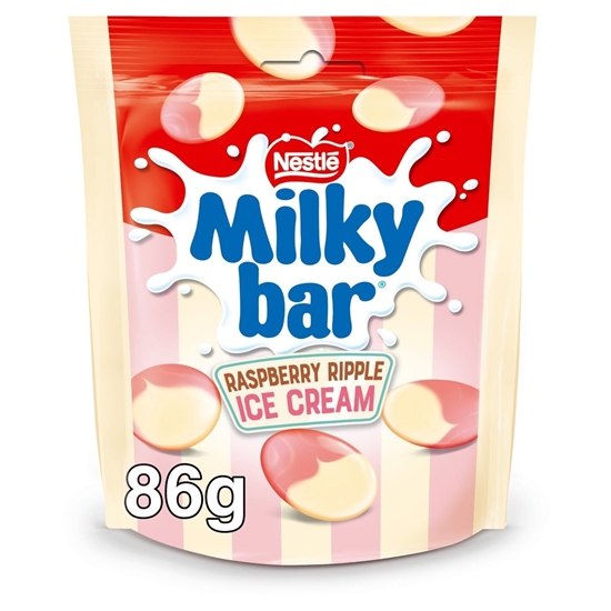 Picture of MILKYBAR GIANT BUTTON RASP RIPPLE POUCH 86G X 11