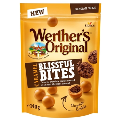 Picture of WERTHERS BLISSFUL BITES CHOC COOKIE 140G X 12