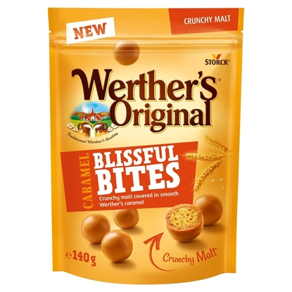 Picture of WERTHERS BLISSFUL BITES CRUNCHY MALT 140G X 8