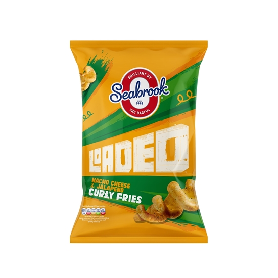 Picture of SEABROOK LOADED NACHO CHEESE & JALAPENO 100G X 8