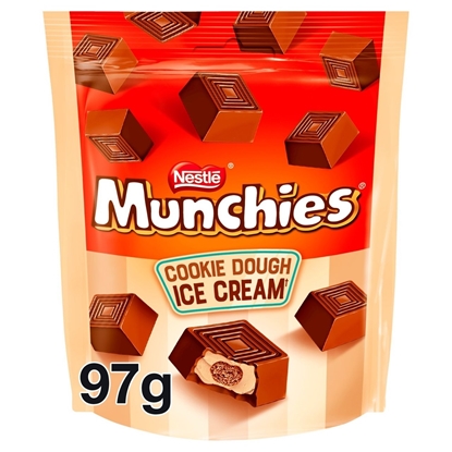 Picture of MUNCHIES COOKIE DOUGH ICE CREAM POUCH 97G X 8