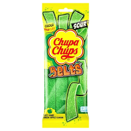 Picture of CHUPA CHUPS APPLE SOUR BELTS 90G X 18