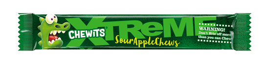 Picture of CHEWITS XTREME SOUR APPLE 3PK X 24