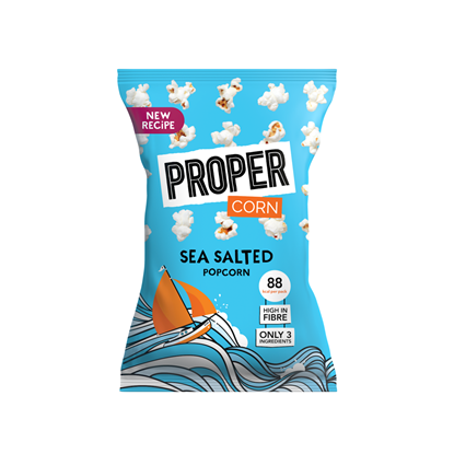 Picture of PROPER CORN LIGHTLY SEA SALTED POPCORN 70G X 8