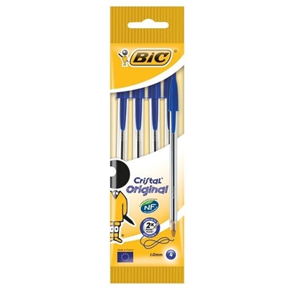 Picture of BIC BLUE PENS 4PK  X 10