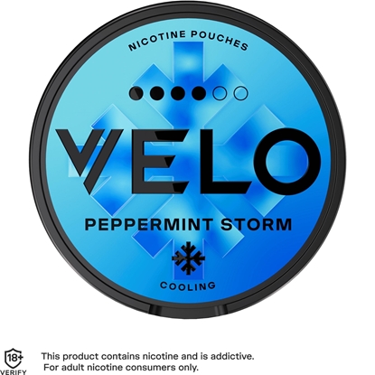 Picture of VELO PEPPMINT STORM 10.9MG  x 10 £10 off 2/5-31/5/