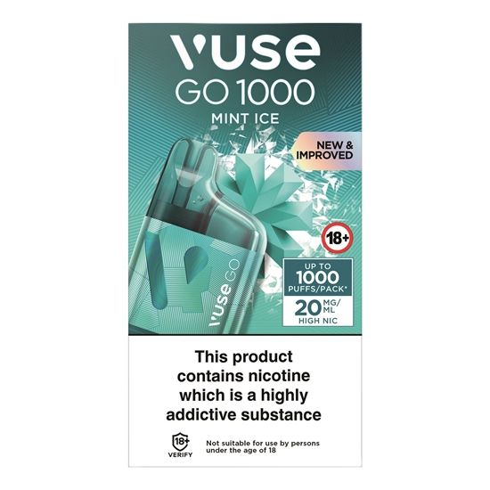 Picture of VUSE GO 1000 MINT ICE *BOX* 20mg x 10   