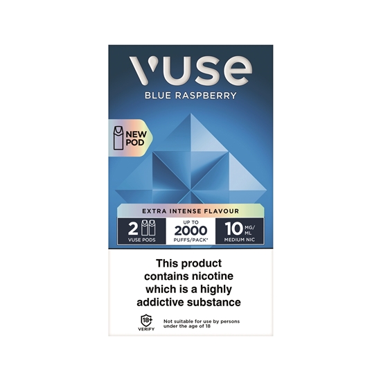 Picture of VUSE POD BLUE RASPBERRY 10mg 2PK X 5