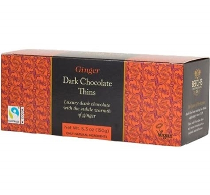 Picture of BEECH'S DARK CHOCOLATE GINGER THINS 150g X 8