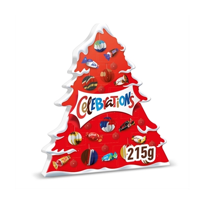 Picture of CELEBRATIONS TREE ADVENT CALENDAR  215g X 11