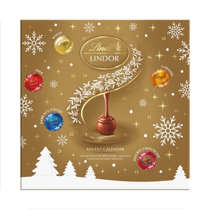 Picture of LINDOR ASSORTED MINI CALENDAR  109g X 10