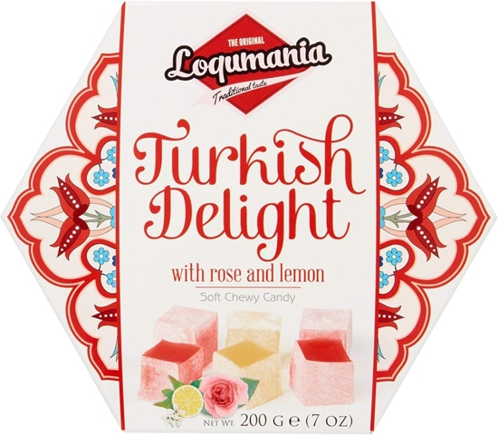 Picture of LOQUMANIA ROSE AND LEMON TURKISH DELIGHT 200g X 8