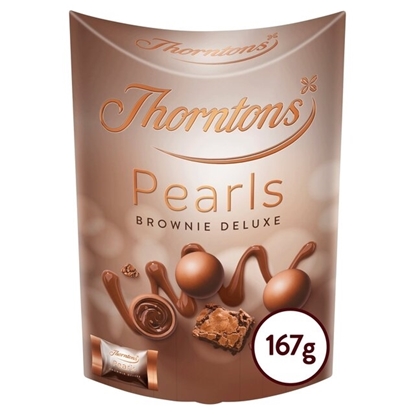 Picture of THORNTONS PEARLS FUDGE BROWNIE 167g X 4